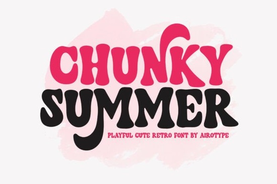 Chunky Summer Font